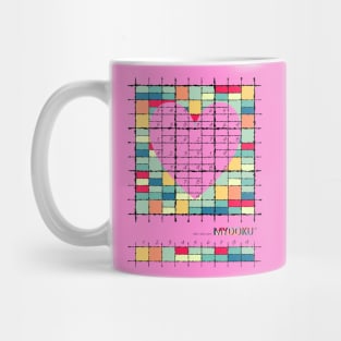 Mydoku_008_H001_004_F: Sudoku, Sudoku coloring, logic, logic puzzle, holiday puzzle, fun, away from screen Mug